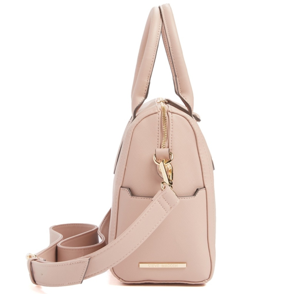 Steve Madden Blush Leather Satchel - Picture 4 of 5
